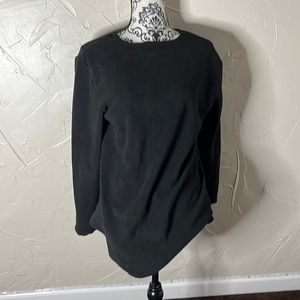 Fleece long sleeve black shirt